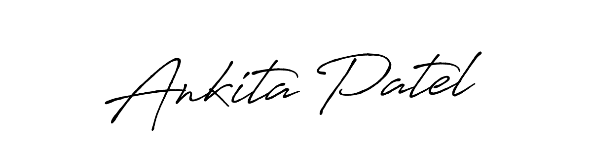 You should practise on your own different ways (Antro_Vectra_Bolder) to write your name (Ankita Patel) in signature. don't let someone else do it for you. Ankita Patel signature style 7 images and pictures png