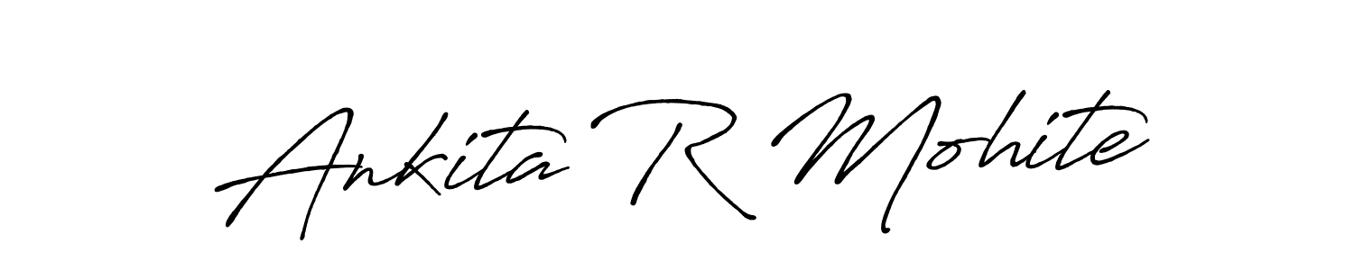 Make a short Ankita R Mohite signature style. Manage your documents anywhere anytime using Antro_Vectra_Bolder. Create and add eSignatures, submit forms, share and send files easily. Ankita R Mohite signature style 7 images and pictures png