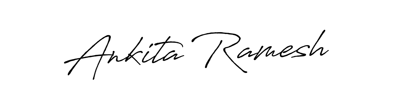 Also You can easily find your signature by using the search form. We will create Ankita Ramesh name handwritten signature images for you free of cost using Antro_Vectra_Bolder sign style. Ankita Ramesh signature style 7 images and pictures png