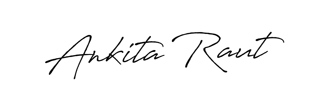 Ankita Raut stylish signature style. Best Handwritten Sign (Antro_Vectra_Bolder) for my name. Handwritten Signature Collection Ideas for my name Ankita Raut. Ankita Raut signature style 7 images and pictures png
