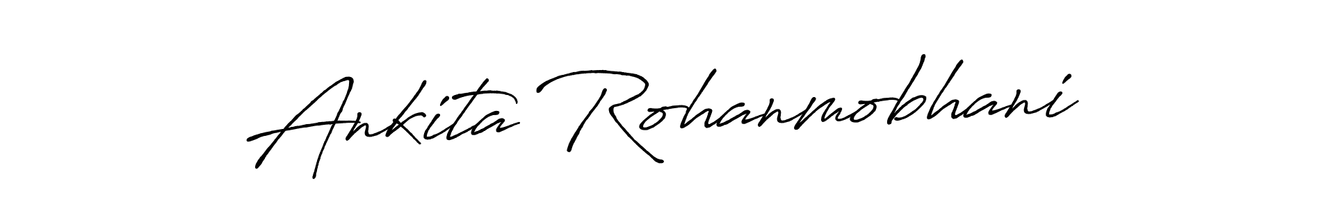 It looks lik you need a new signature style for name Ankita Rohanmobhani. Design unique handwritten (Antro_Vectra_Bolder) signature with our free signature maker in just a few clicks. Ankita Rohanmobhani signature style 7 images and pictures png
