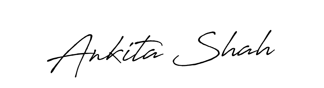 Also You can easily find your signature by using the search form. We will create Ankita Shah name handwritten signature images for you free of cost using Antro_Vectra_Bolder sign style. Ankita Shah signature style 7 images and pictures png