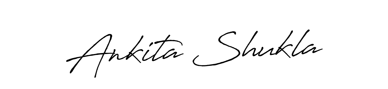 Use a signature maker to create a handwritten signature online. With this signature software, you can design (Antro_Vectra_Bolder) your own signature for name Ankita Shukla. Ankita Shukla signature style 7 images and pictures png