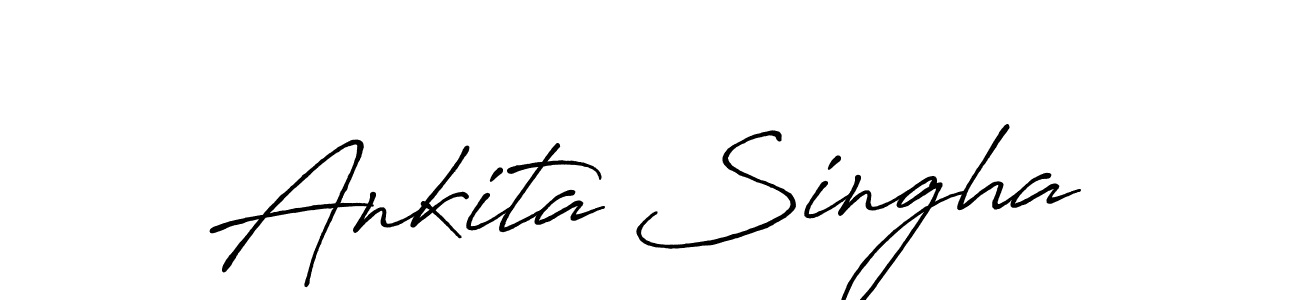 Use a signature maker to create a handwritten signature online. With this signature software, you can design (Antro_Vectra_Bolder) your own signature for name Ankita Singha. Ankita Singha signature style 7 images and pictures png