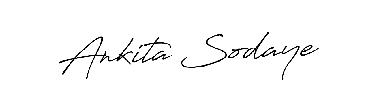 Create a beautiful signature design for name Ankita Sodaye. With this signature (Antro_Vectra_Bolder) fonts, you can make a handwritten signature for free. Ankita Sodaye signature style 7 images and pictures png