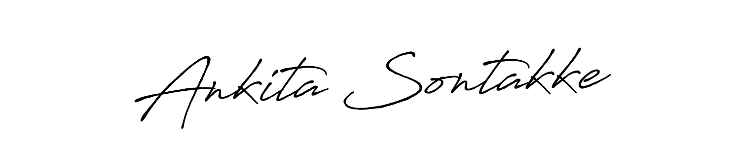 This is the best signature style for the Ankita Sontakke name. Also you like these signature font (Antro_Vectra_Bolder). Mix name signature. Ankita Sontakke signature style 7 images and pictures png