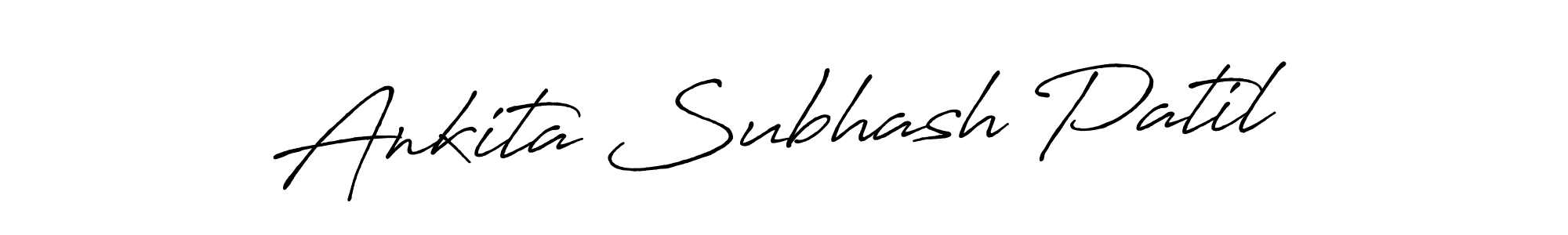 Also we have Ankita Subhash Patil name is the best signature style. Create professional handwritten signature collection using Antro_Vectra_Bolder autograph style. Ankita Subhash Patil signature style 7 images and pictures png