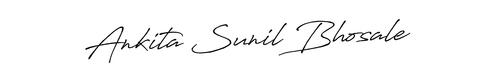 Design your own signature with our free online signature maker. With this signature software, you can create a handwritten (Antro_Vectra_Bolder) signature for name Ankita Sunil Bhosale. Ankita Sunil Bhosale signature style 7 images and pictures png