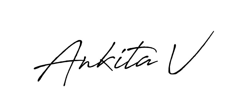 Make a short Ankita V signature style. Manage your documents anywhere anytime using Antro_Vectra_Bolder. Create and add eSignatures, submit forms, share and send files easily. Ankita V signature style 7 images and pictures png