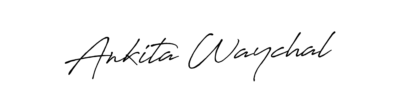 How to make Ankita Waychal signature? Antro_Vectra_Bolder is a professional autograph style. Create handwritten signature for Ankita Waychal name. Ankita Waychal signature style 7 images and pictures png