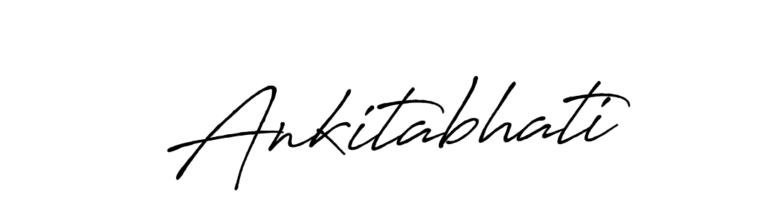 Design your own signature with our free online signature maker. With this signature software, you can create a handwritten (Antro_Vectra_Bolder) signature for name Ankitabhati. Ankitabhati signature style 7 images and pictures png