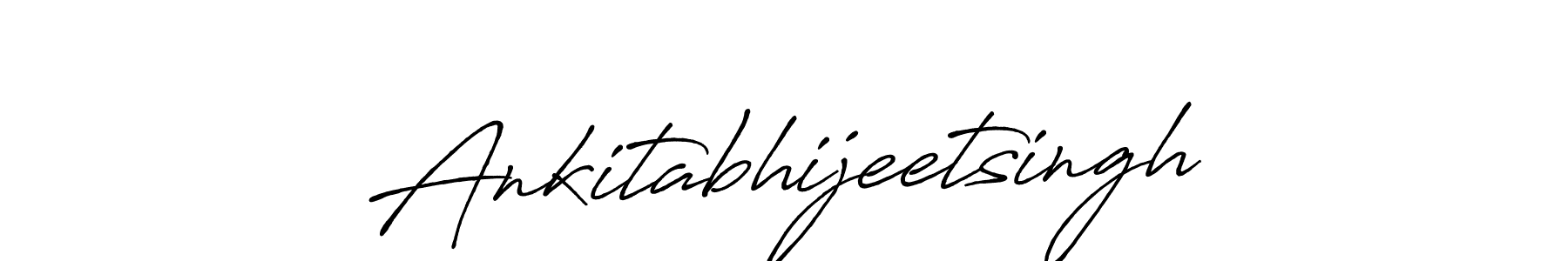 Create a beautiful signature design for name Ankitabhijeetsingh. With this signature (Antro_Vectra_Bolder) fonts, you can make a handwritten signature for free. Ankitabhijeetsingh signature style 7 images and pictures png