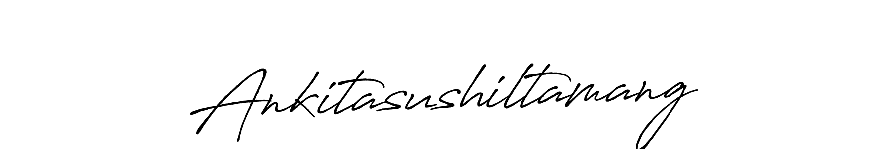 if you are searching for the best signature style for your name Ankitasushiltamang. so please give up your signature search. here we have designed multiple signature styles  using Antro_Vectra_Bolder. Ankitasushiltamang signature style 7 images and pictures png