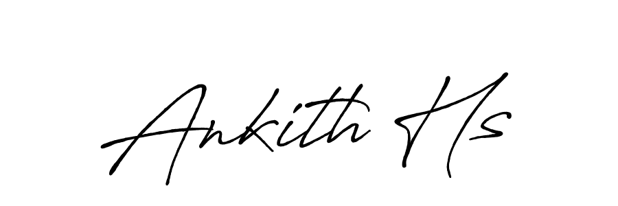 Also we have Ankith Hs name is the best signature style. Create professional handwritten signature collection using Antro_Vectra_Bolder autograph style. Ankith Hs signature style 7 images and pictures png