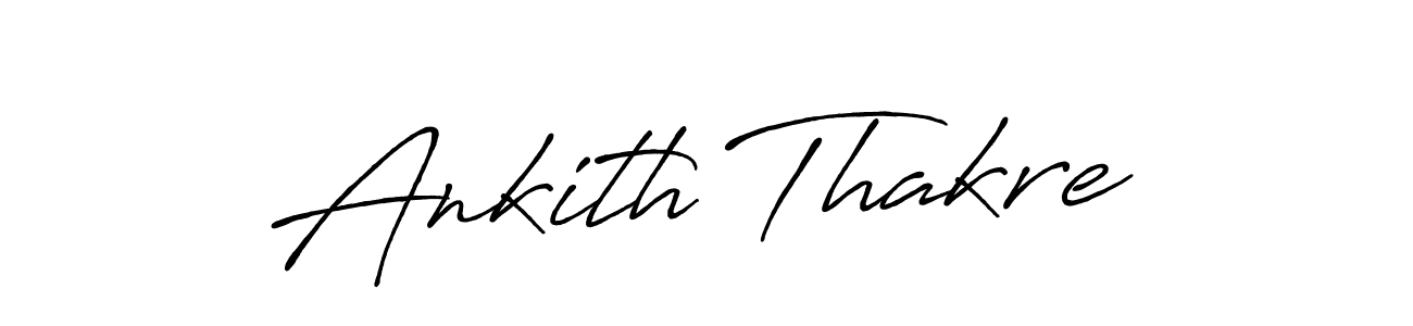 Create a beautiful signature design for name Ankith Thakre. With this signature (Antro_Vectra_Bolder) fonts, you can make a handwritten signature for free. Ankith Thakre signature style 7 images and pictures png