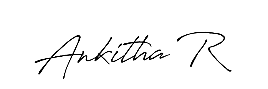 Create a beautiful signature design for name Ankitha R. With this signature (Antro_Vectra_Bolder) fonts, you can make a handwritten signature for free. Ankitha R signature style 7 images and pictures png