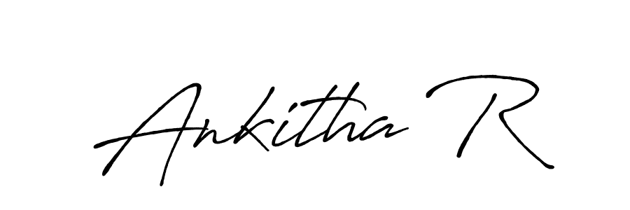 Antro_Vectra_Bolder is a professional signature style that is perfect for those who want to add a touch of class to their signature. It is also a great choice for those who want to make their signature more unique. Get Ankitha R name to fancy signature for free. Ankitha R signature style 7 images and pictures png