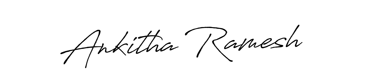 Ankitha Ramesh stylish signature style. Best Handwritten Sign (Antro_Vectra_Bolder) for my name. Handwritten Signature Collection Ideas for my name Ankitha Ramesh. Ankitha Ramesh signature style 7 images and pictures png
