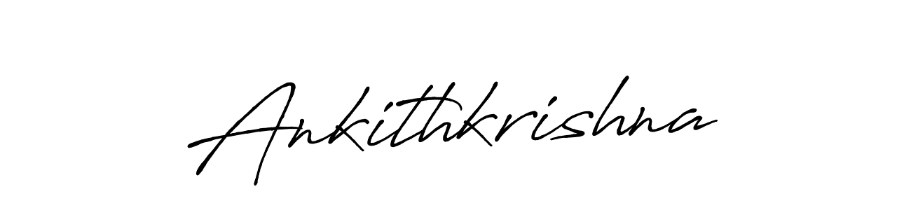 Design your own signature with our free online signature maker. With this signature software, you can create a handwritten (Antro_Vectra_Bolder) signature for name Ankithkrishna. Ankithkrishna signature style 7 images and pictures png