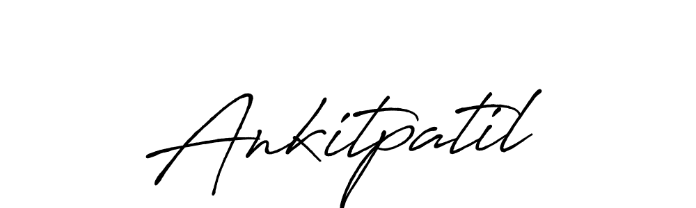 Make a beautiful signature design for name Ankitpatil. With this signature (Antro_Vectra_Bolder) style, you can create a handwritten signature for free. Ankitpatil signature style 7 images and pictures png