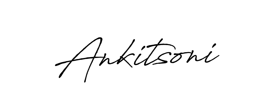 Use a signature maker to create a handwritten signature online. With this signature software, you can design (Antro_Vectra_Bolder) your own signature for name Ankitsoni. Ankitsoni signature style 7 images and pictures png