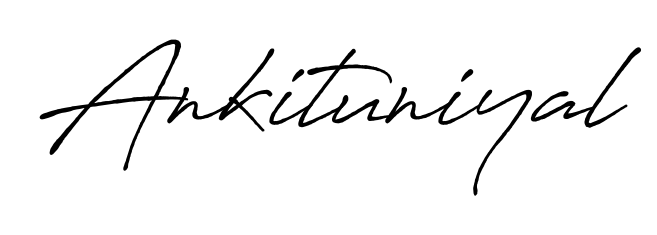 The Antro_Vectra_Bolder typeface gives name Ankituniyal a refined look. Suitable for certificates, diplomas, and official verification. Ankituniyal signature style 7 images and pictures png