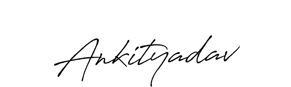 Make a beautiful signature design for name Ankityadav. With this signature (Antro_Vectra_Bolder) style, you can create a handwritten signature for free. Ankityadav signature style 7 images and pictures png
