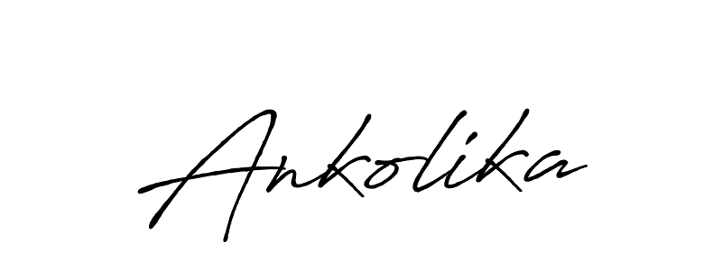 Create a beautiful signature design for name Ankolika. With this signature (Antro_Vectra_Bolder) fonts, you can make a handwritten signature for free. Ankolika signature style 7 images and pictures png