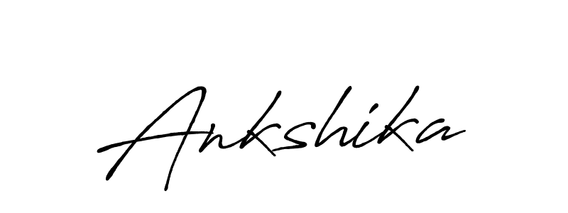 Use a signature maker to create a handwritten signature online. With this signature software, you can design (Antro_Vectra_Bolder) your own signature for name Ankshika. Ankshika signature style 7 images and pictures png