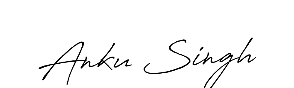 Use a signature maker to create a handwritten signature online. With this signature software, you can design (Antro_Vectra_Bolder) your own signature for name Anku Singh. Anku Singh signature style 7 images and pictures png