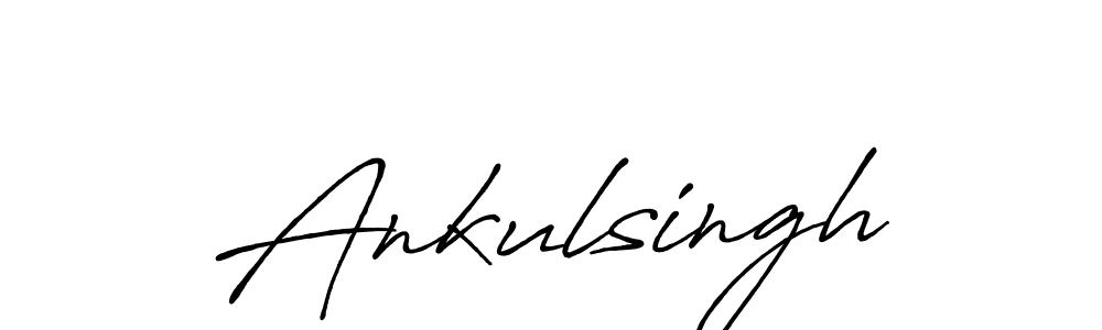 Also we have Ankulsingh name is the best signature style. Create professional handwritten signature collection using Antro_Vectra_Bolder autograph style. Ankulsingh signature style 7 images and pictures png