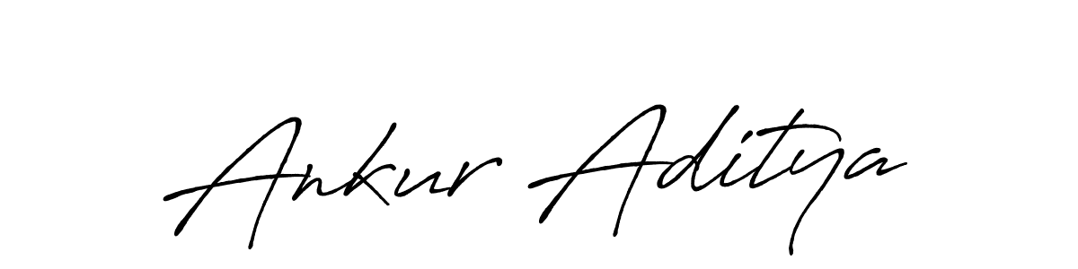 Also we have Ankur Aditya name is the best signature style. Create professional handwritten signature collection using Antro_Vectra_Bolder autograph style. Ankur Aditya signature style 7 images and pictures png