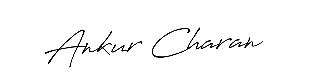Make a beautiful signature design for name Ankur Charan. With this signature (Antro_Vectra_Bolder) style, you can create a handwritten signature for free. Ankur Charan signature style 7 images and pictures png