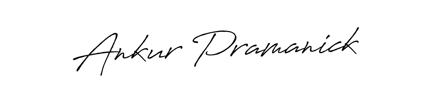 Make a beautiful signature design for name Ankur Pramanick. With this signature (Antro_Vectra_Bolder) style, you can create a handwritten signature for free. Ankur Pramanick signature style 7 images and pictures png