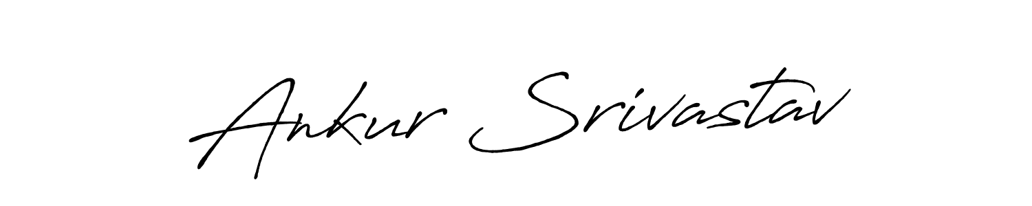 Make a beautiful signature design for name Ankur Srivastav. With this signature (Antro_Vectra_Bolder) style, you can create a handwritten signature for free. Ankur Srivastav signature style 7 images and pictures png
