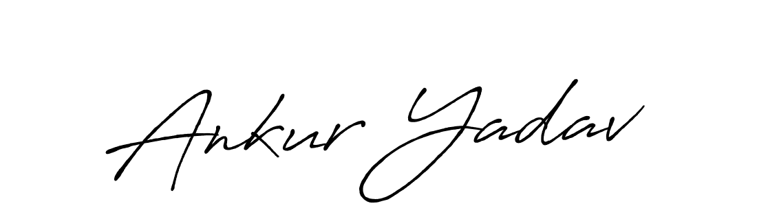 Ankur Yadav stylish signature style. Best Handwritten Sign (Antro_Vectra_Bolder) for my name. Handwritten Signature Collection Ideas for my name Ankur Yadav. Ankur Yadav signature style 7 images and pictures png