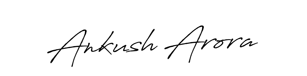 How to make Ankush Arora name signature. Use Antro_Vectra_Bolder style for creating short signs online. This is the latest handwritten sign. Ankush Arora signature style 7 images and pictures png