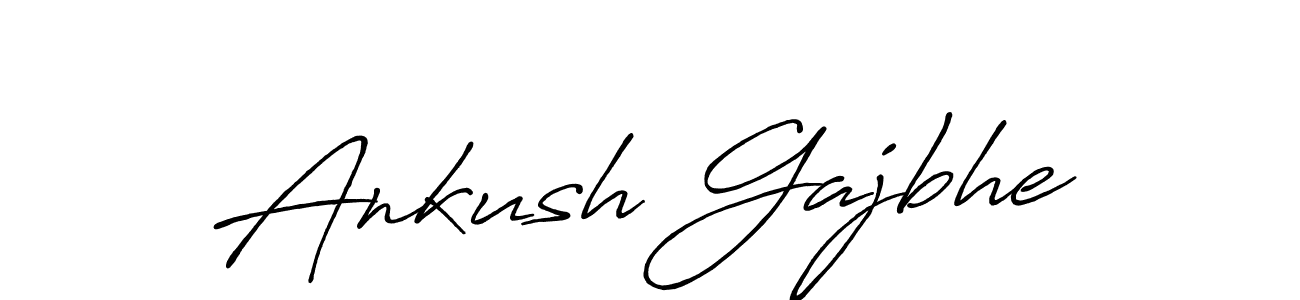 Make a beautiful signature design for name Ankush Gajbhe. With this signature (Antro_Vectra_Bolder) style, you can create a handwritten signature for free. Ankush Gajbhe signature style 7 images and pictures png