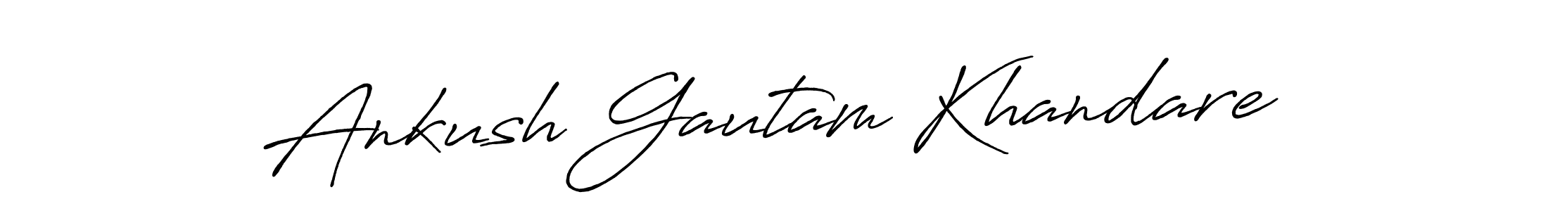 Also we have Ankush Gautam Khandare name is the best signature style. Create professional handwritten signature collection using Antro_Vectra_Bolder autograph style. Ankush Gautam Khandare signature style 7 images and pictures png