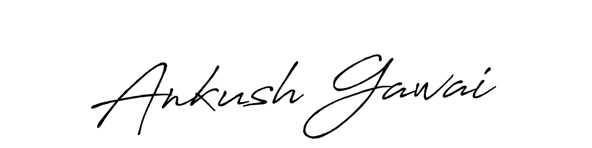 Create a beautiful signature design for name Ankush Gawai. With this signature (Antro_Vectra_Bolder) fonts, you can make a handwritten signature for free. Ankush Gawai signature style 7 images and pictures png