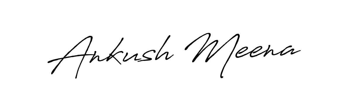 How to make Ankush Meena signature? Antro_Vectra_Bolder is a professional autograph style. Create handwritten signature for Ankush Meena name. Ankush Meena signature style 7 images and pictures png