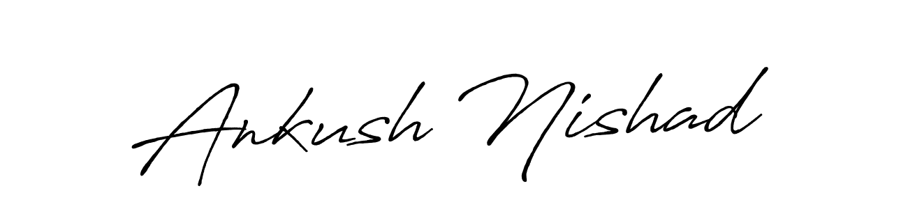 Antro_Vectra_Bolder is a professional signature style that is perfect for those who want to add a touch of class to their signature. It is also a great choice for those who want to make their signature more unique. Get Ankush Nishad name to fancy signature for free. Ankush Nishad signature style 7 images and pictures png