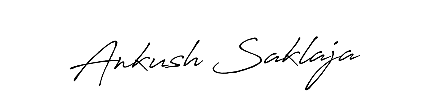 Also we have Ankush Saklaja name is the best signature style. Create professional handwritten signature collection using Antro_Vectra_Bolder autograph style. Ankush Saklaja signature style 7 images and pictures png