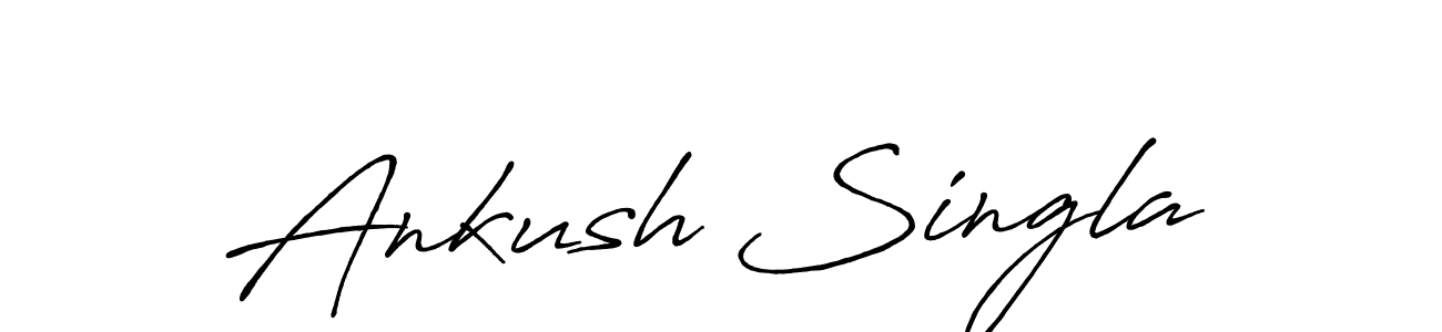 Also You can easily find your signature by using the search form. We will create Ankush Singla name handwritten signature images for you free of cost using Antro_Vectra_Bolder sign style. Ankush Singla signature style 7 images and pictures png