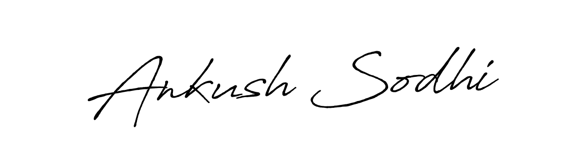 How to make Ankush Sodhi name signature. Use Antro_Vectra_Bolder style for creating short signs online. This is the latest handwritten sign. Ankush Sodhi signature style 7 images and pictures png