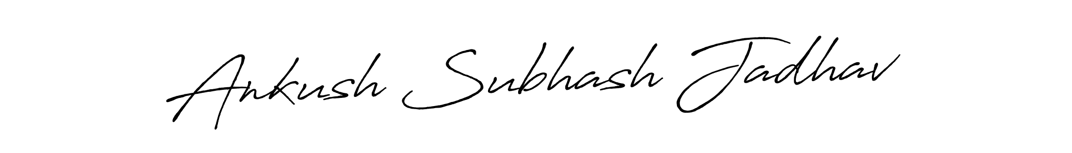 Design your own signature with our free online signature maker. With this signature software, you can create a handwritten (Antro_Vectra_Bolder) signature for name Ankush Subhash Jadhav. Ankush Subhash Jadhav signature style 7 images and pictures png