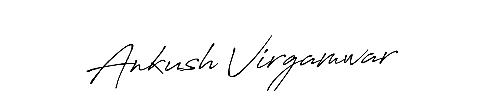 The best way (Antro_Vectra_Bolder) to make a short signature is to pick only two or three words in your name. The name Ankush Virgamwar include a total of six letters. For converting this name. Ankush Virgamwar signature style 7 images and pictures png