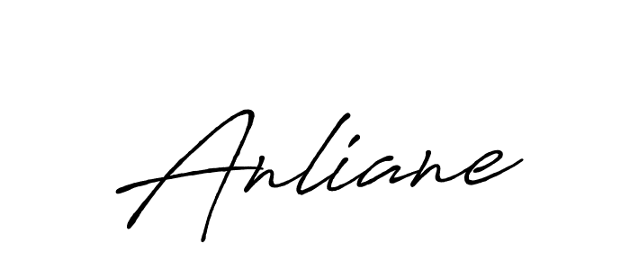 Similarly Antro_Vectra_Bolder is the best handwritten signature design. Signature creator online .You can use it as an online autograph creator for name Anliane. Anliane signature style 7 images and pictures png