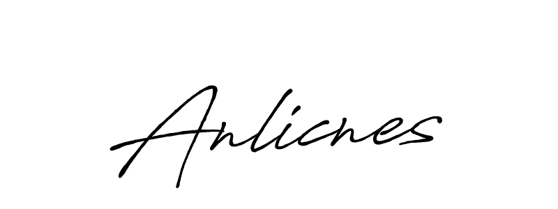 if you are searching for the best signature style for your name Anlicnes. so please give up your signature search. here we have designed multiple signature styles  using Antro_Vectra_Bolder. Anlicnes signature style 7 images and pictures png