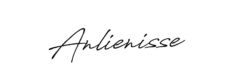 Use a signature maker to create a handwritten signature online. With this signature software, you can design (Antro_Vectra_Bolder) your own signature for name Anlienisse. Anlienisse signature style 7 images and pictures png